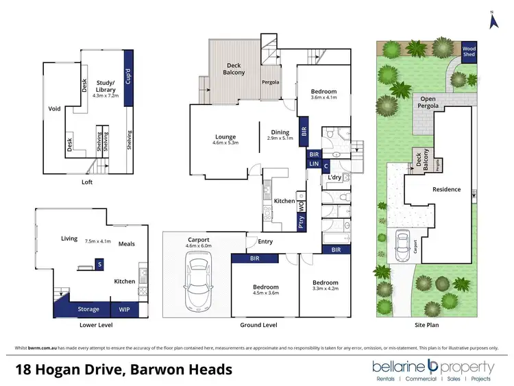 Floorplan of Homely house listing, 18 Hogan Drive, Barwon Heads VIC 3227