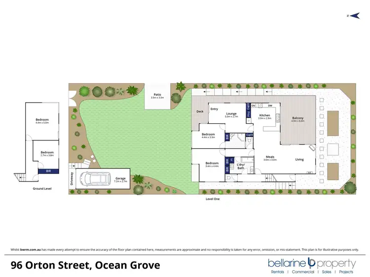 Floorplan of Homely house listing, 96 Orton Street, Ocean Grove VIC 3226