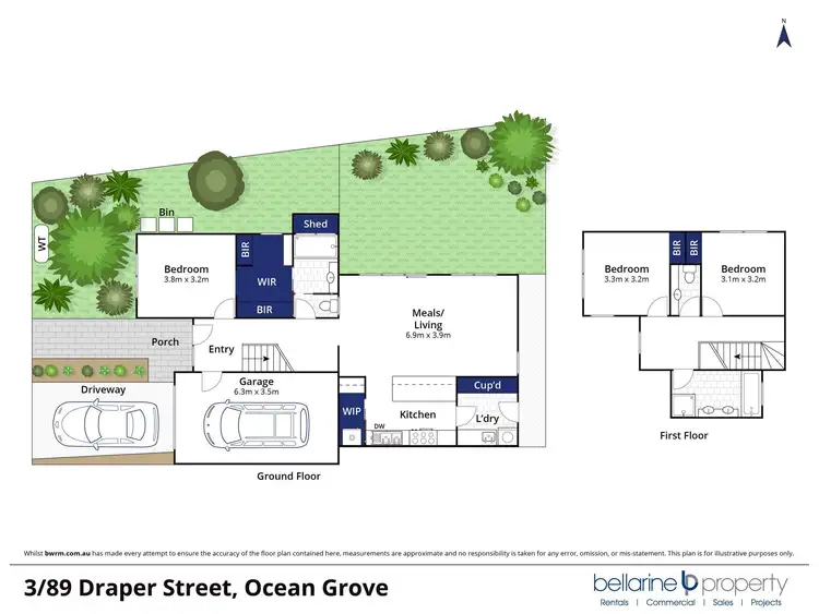 Floorplan of Homely house listing, 3/89 Draper Street, Ocean Grove VIC 3226