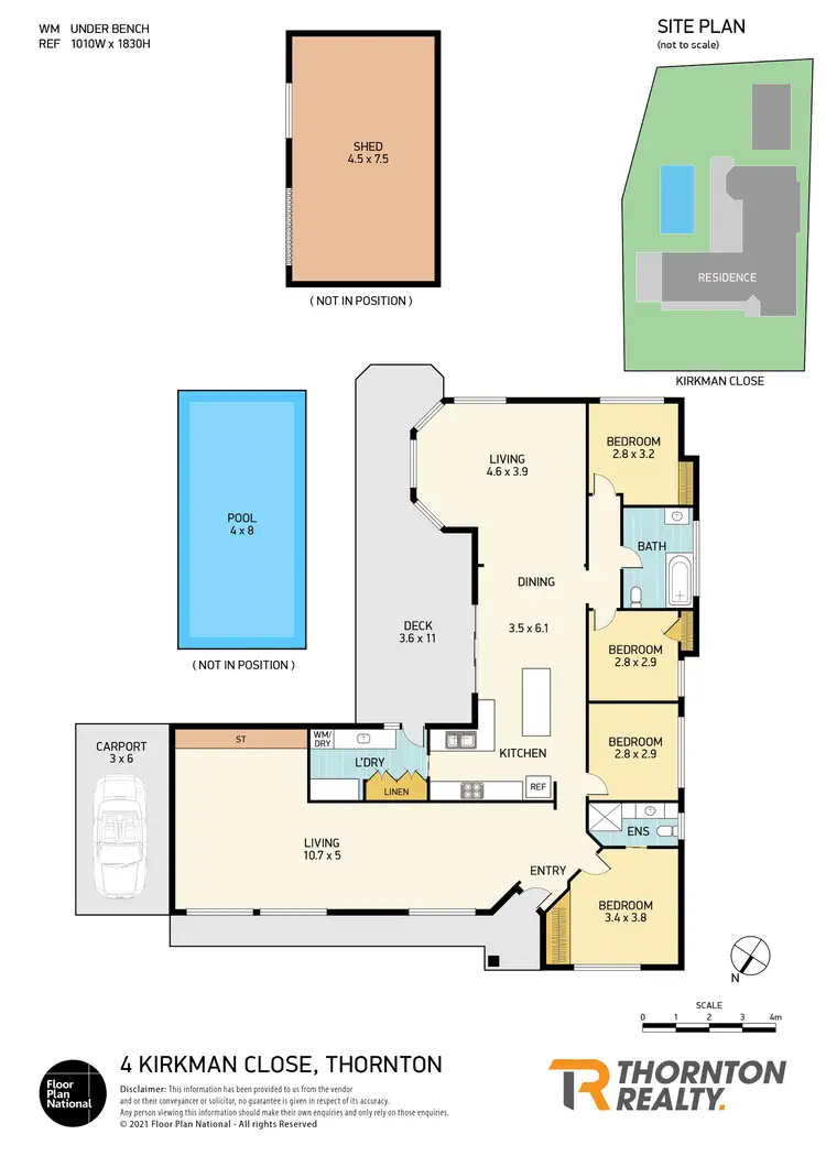 Floorplan of Homely house listing, 4 Kirkman Close, Thornton NSW 2322