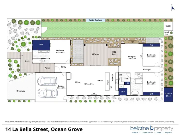 Floorplan of Homely house listing, 14 La Bella Street, Ocean Grove VIC 3226