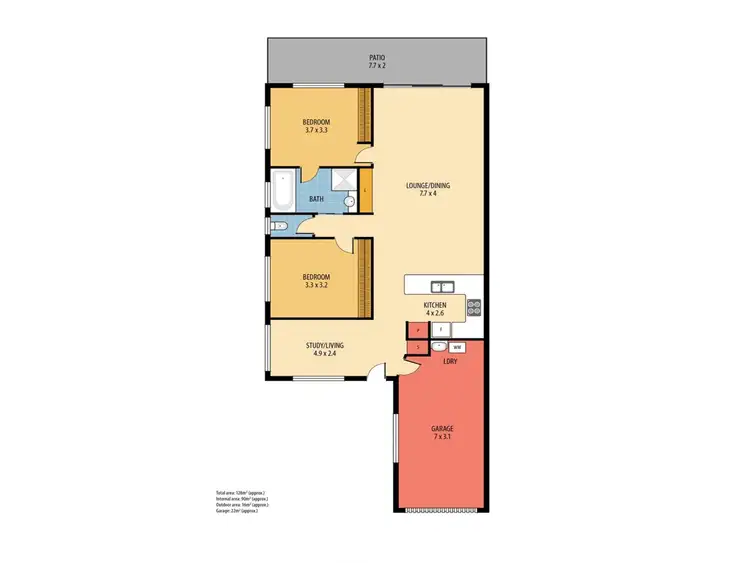 Floorplan of Homely semi-detached listing, 40/24 Lipscombe Road, Deception Bay QLD 4508