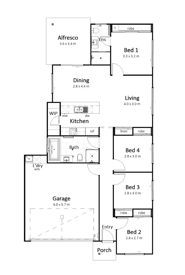 Floorplan of Homely house listing, Address available on request