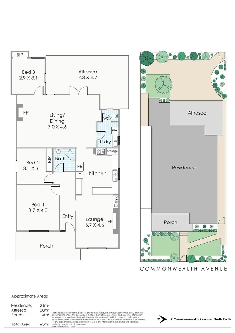 Floorplan of Homely house listing, 7 Commonwealth Avenue, North Perth WA 6006