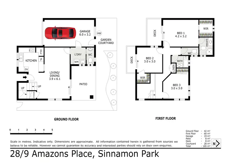 Floorplan of Homely townhouse listing, 28/9 Amazons Place, Sinnamon Park QLD 4073