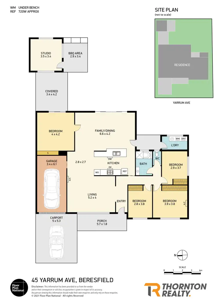 Floorplan of Homely house listing, 45 Yarrum Avenue, Beresfield NSW 2322