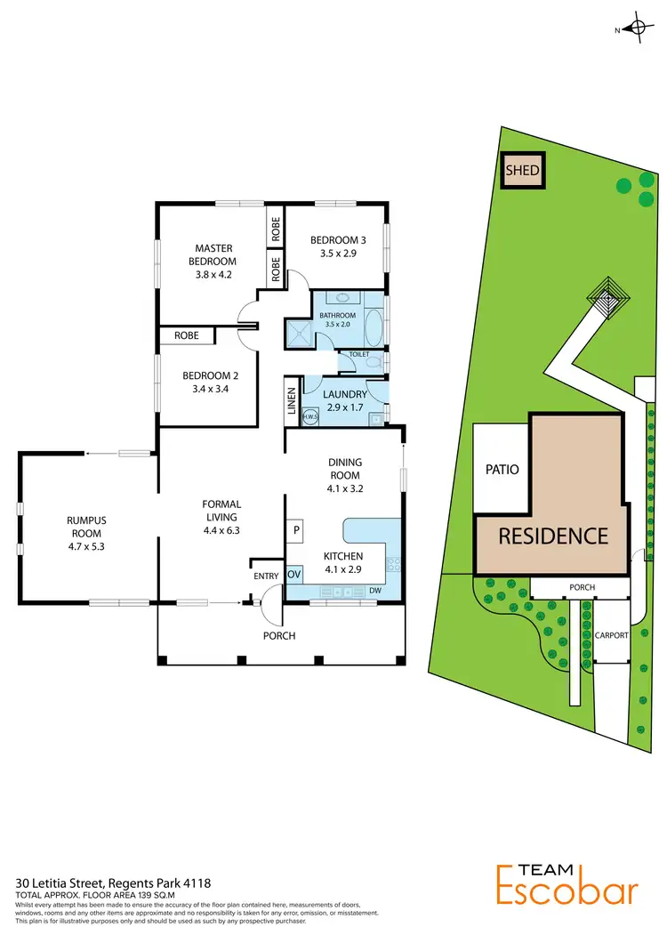 Floorplan of Homely house listing, 30 Letitia Street, Regents Park QLD 4118