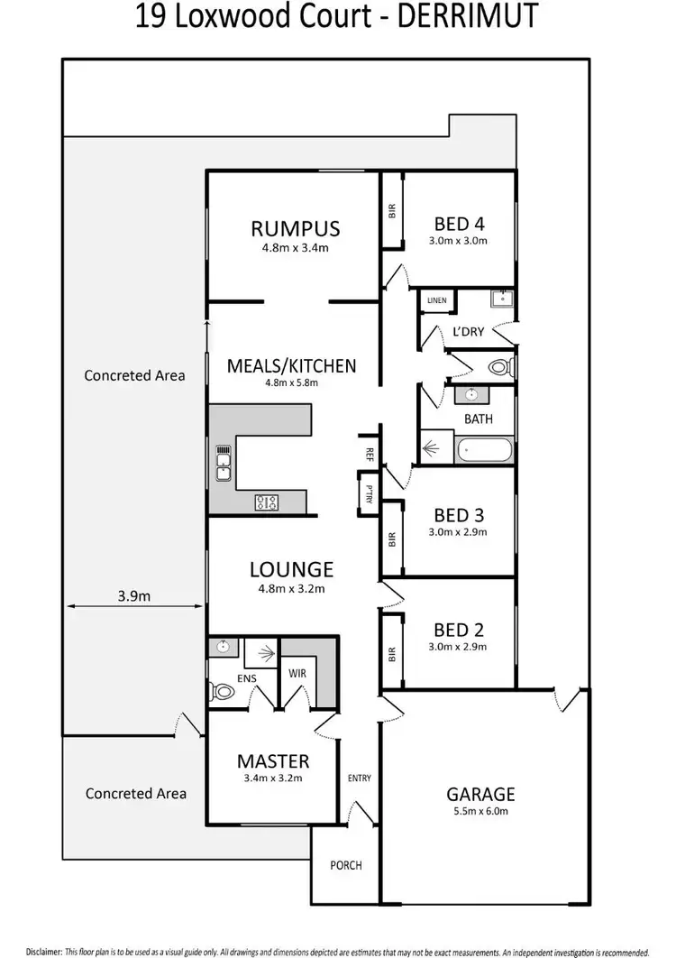 Floorplan of Homely house listing, 19 Loxwood Court, Deer Park VIC 3023