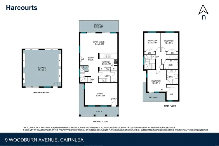 Floorplan of Homely townhouse listing, 9 Woodburn Avenue, Cairnlea VIC 3023