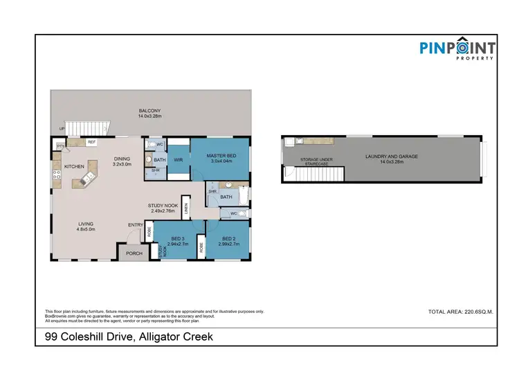 Floorplan of Homely house listing, 99 Coleshill Drive, Alligator Creek QLD 4740