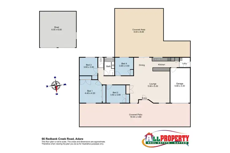 Floorplan of Homely house listing, 66 Redbank Creek Road, Adare QLD 4343