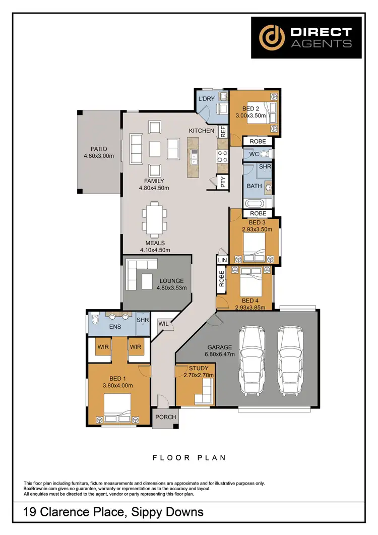 Floorplan of Homely house listing, 19 Clarence Place, Sippy Downs QLD 4556