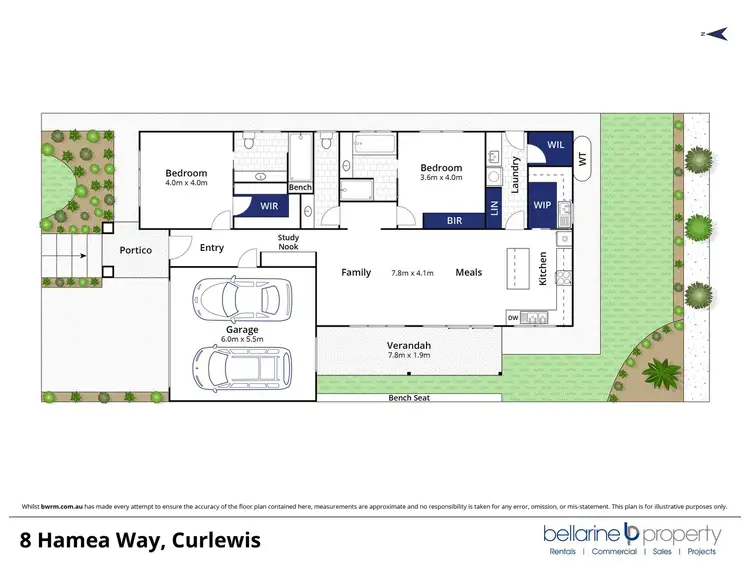 Floorplan of Homely house listing, 8 Hamea Way, Curlewis VIC 3222