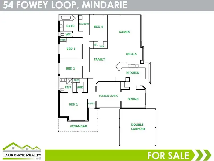 Floorplan of Homely house listing, 54 Fowey Loop, Mindarie WA 6030