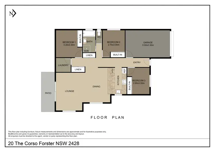 Floorplan of Homely house listing, 20 The Corso, Forster NSW 2428