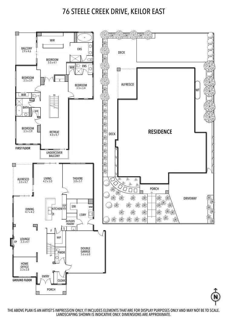Floorplan of Homely house listing, 76 Steele Creek Drive, Keilor East VIC 3033