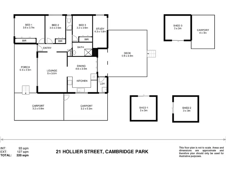 Floorplan of Homely house listing, 21 Hollier St, Cambridge Park NSW 2747