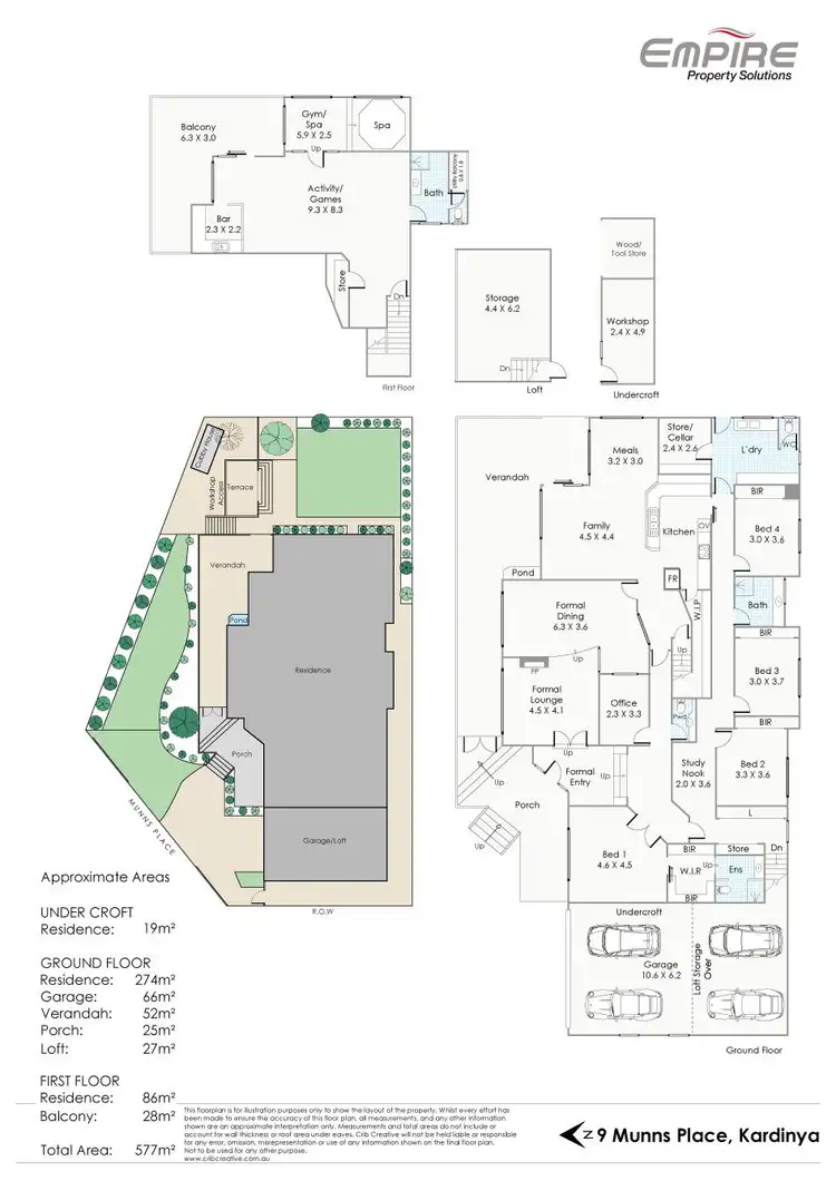 Floorplan of Homely house listing, 9 Munns Place, Kardinya WA 6163