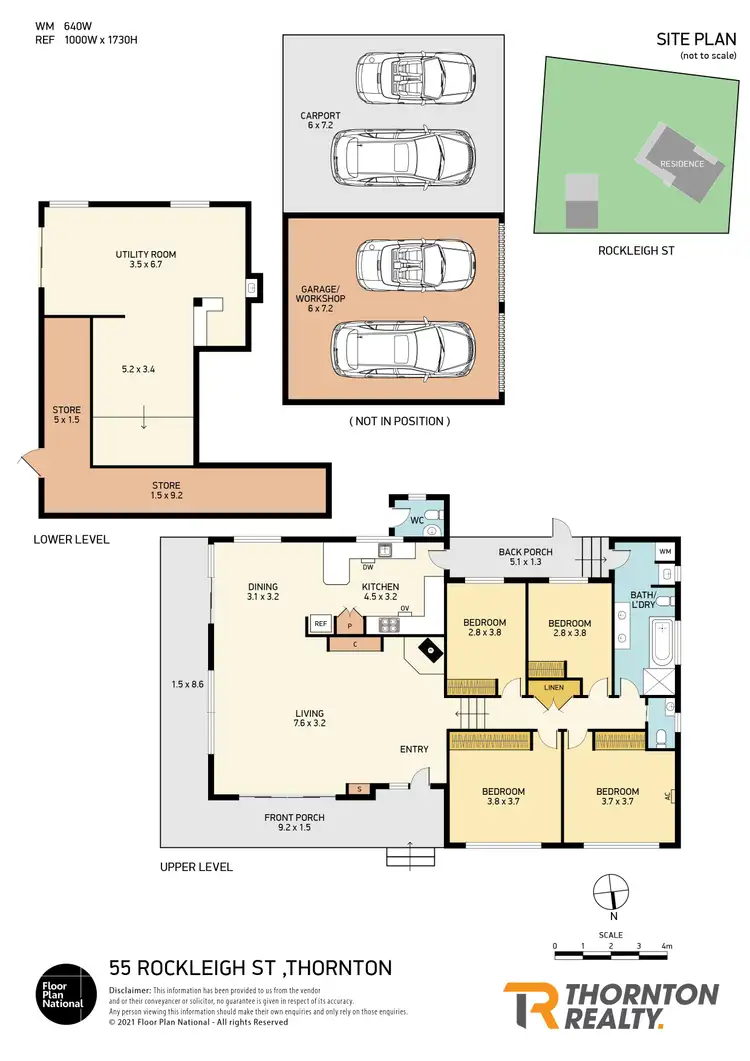 Floorplan of Homely rural property listing, 55 Rockleigh Street, Thornton NSW 2322