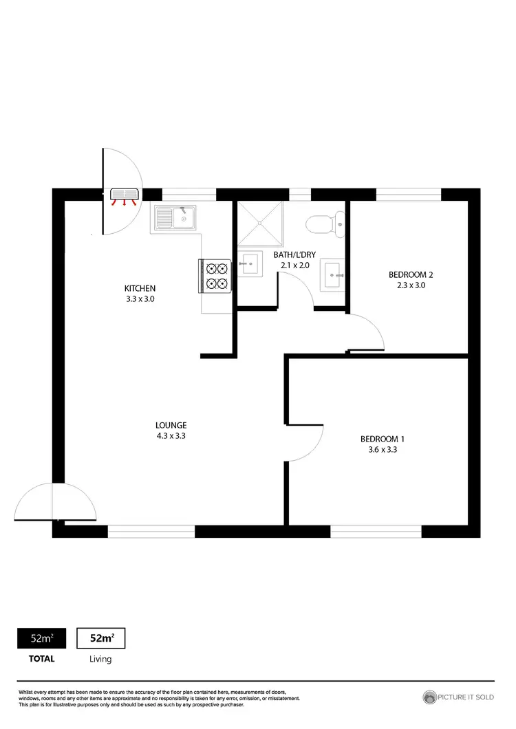 Floorplan of Homely unit listing, 9/463 Portrush Road, Glenside SA 5065