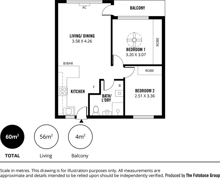 Floorplan of Homely apartment listing, 5/57 Cliff Street, Glenelg East SA 5045