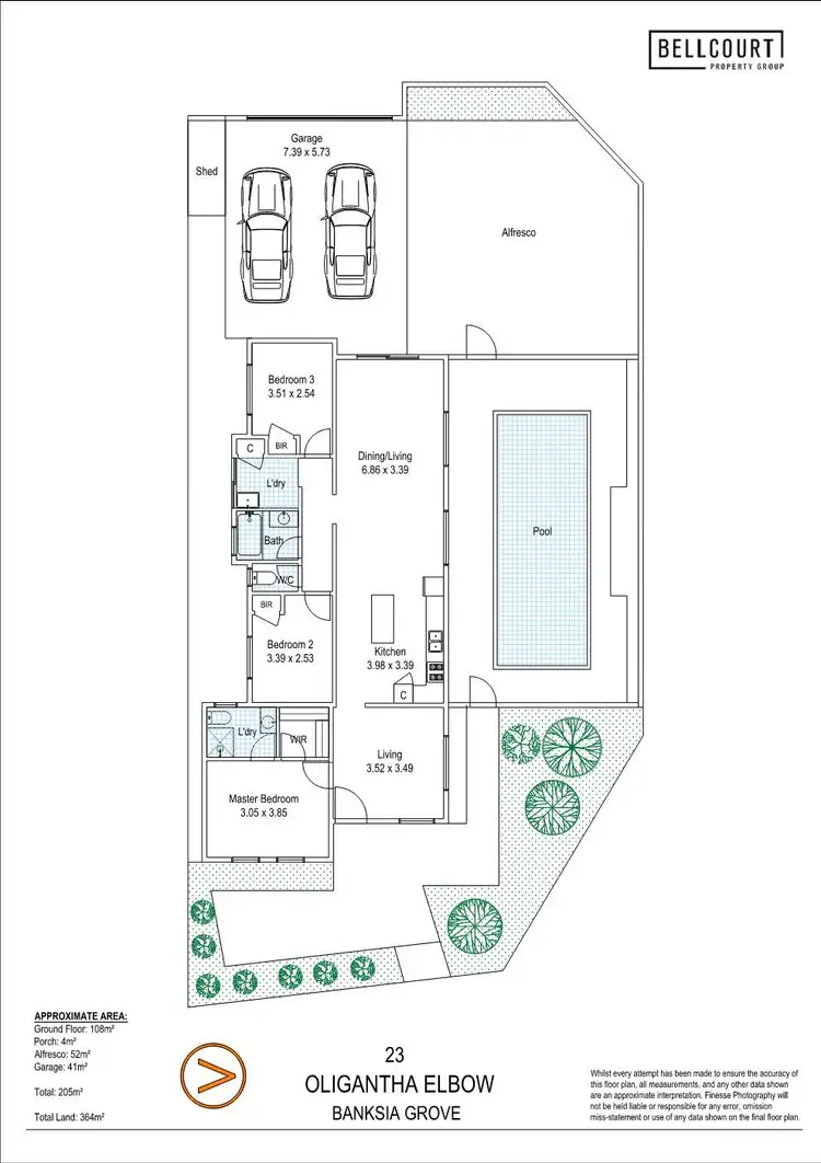 Floorplan of Homely house listing, 23 Oligantha Elbow, Banksia Grove WA 6031