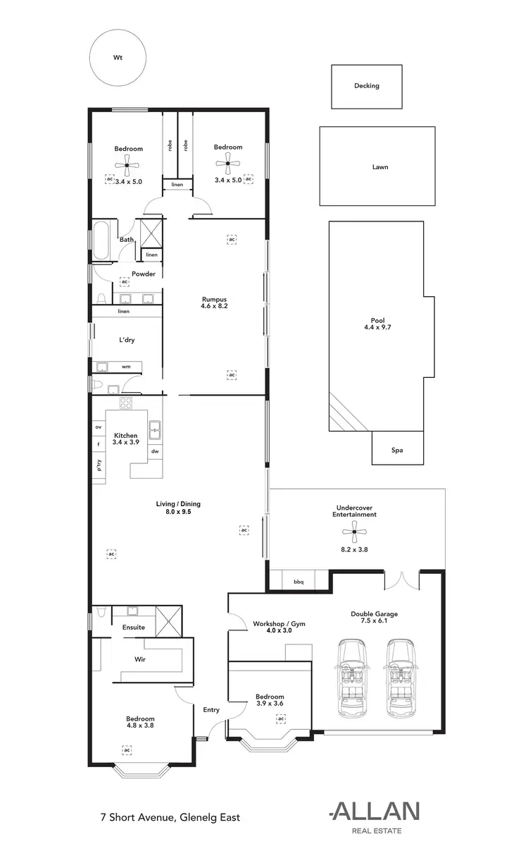 Floorplan of Homely house listing, 7 Short Avenue, Glenelg East SA 5045