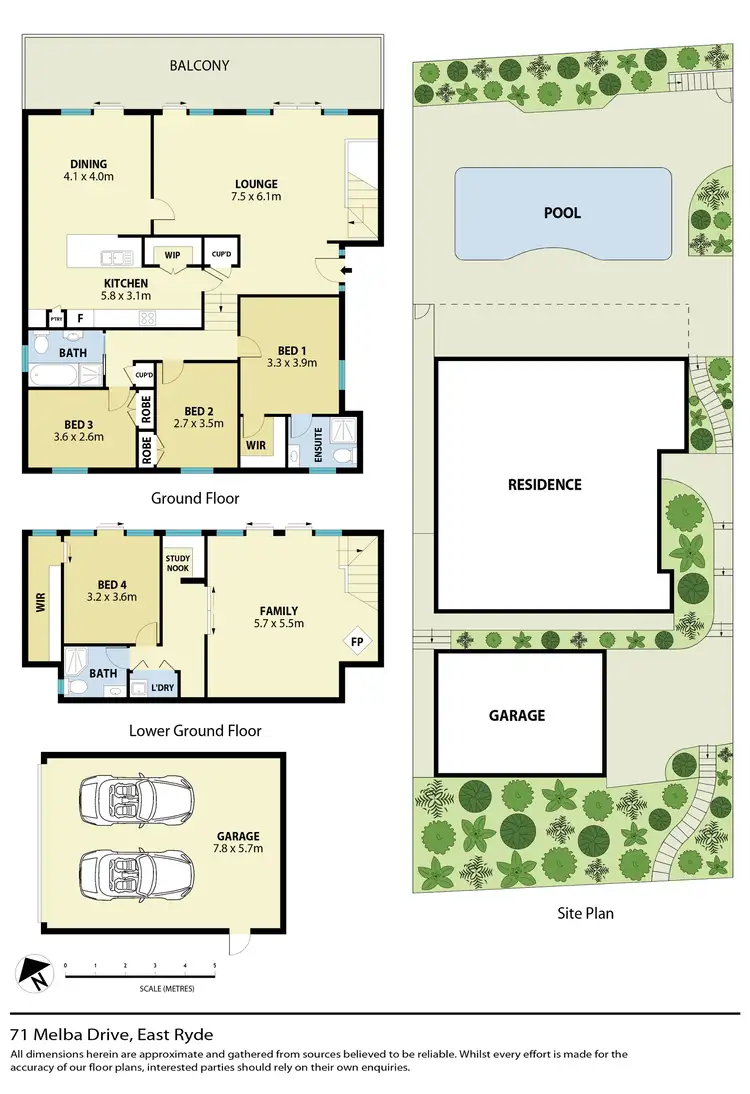 Floorplan of Homely house listing, 71 Melba Drive, East Ryde NSW 2113