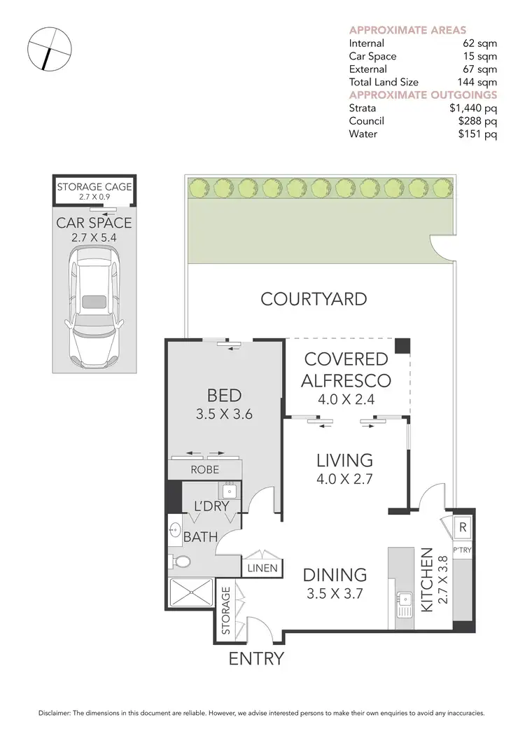Floorplan of Homely apartment listing, 101/2 Rosewater Circuit, Breakfast Point NSW 2137
