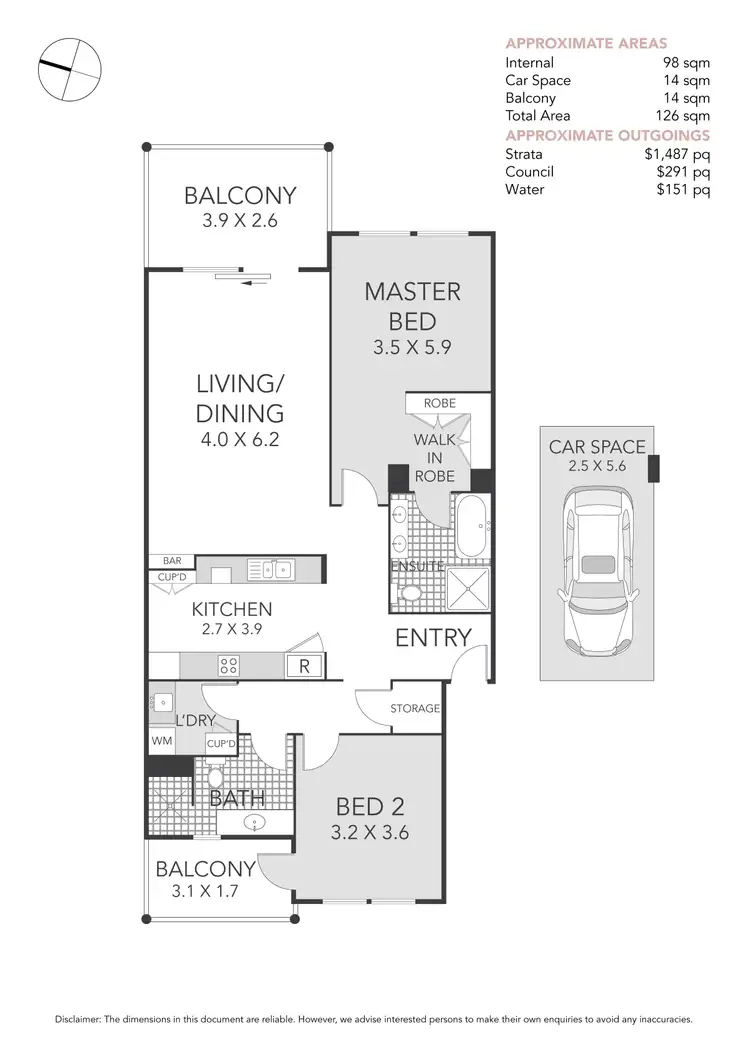 Floorplan of Homely apartment listing, 213/2-6 Orchards Avenue, Breakfast Point NSW 2137