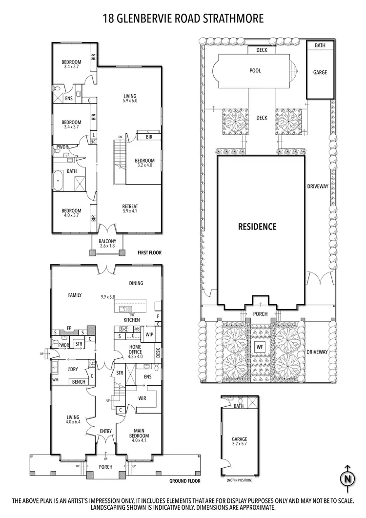 Floorplan of Homely house listing, 18 Glenbervie Road, Strathmore VIC 3041