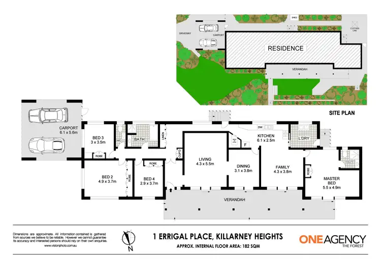 Floorplan of Homely house listing, 1 Errigal Place, Killarney Heights NSW 2087