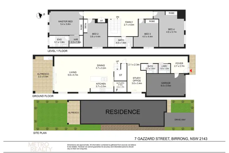 Floorplan of Homely house listing, 7 Gazzard Street, Birrong NSW 2143