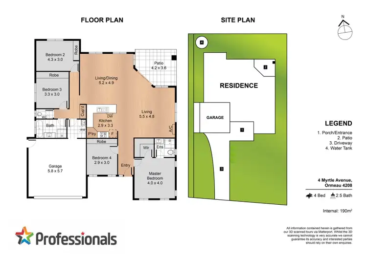 Floorplan of Homely house listing, 4 Myrtle Avenue, Ormeau QLD 4208