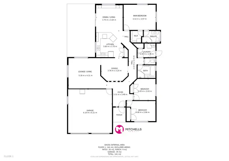 Floorplan of Homely house listing, 16 Cassia Avenue, Scarness QLD 4655