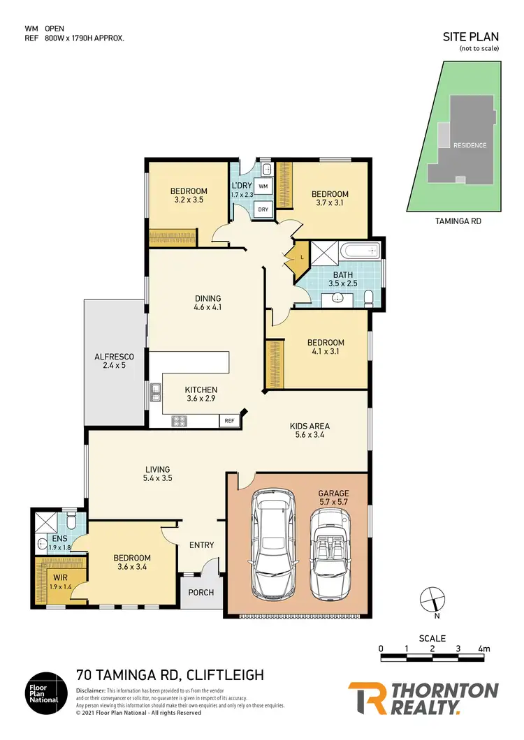 Floorplan of Homely house listing, 70 Taminga Road, Cliftleigh NSW 2321