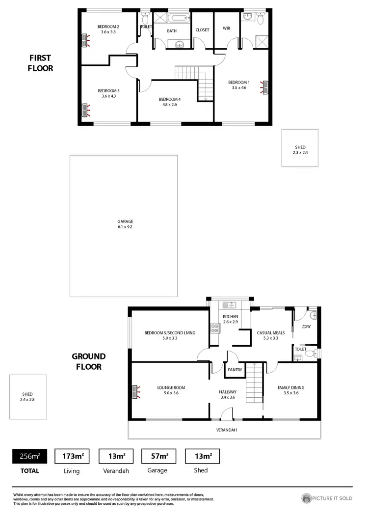 Floorplan of Homely house listing, 1 Jerri Court, Woodcroft SA 5162