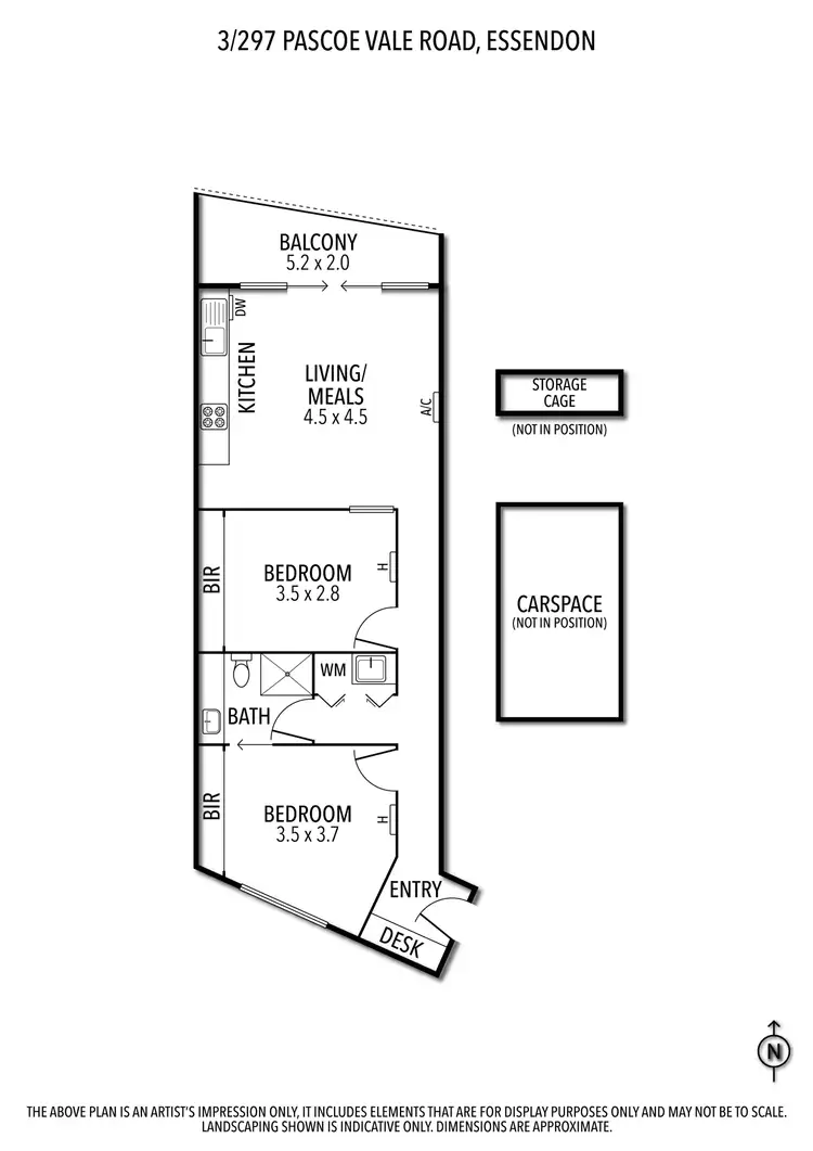 Floorplan of Homely apartment listing, 3/297 Pascoe Vale Road, Essendon VIC 3040