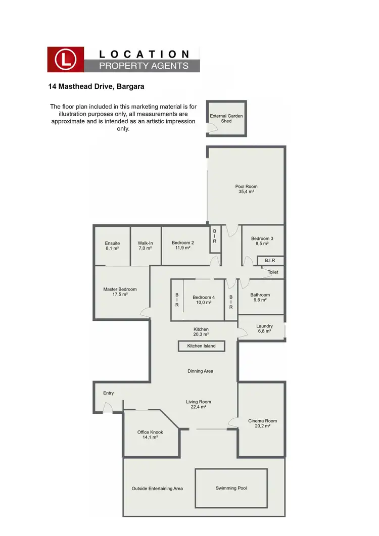 Floorplan of Homely house listing, 14 Masthead Drive, Bargara QLD 4670