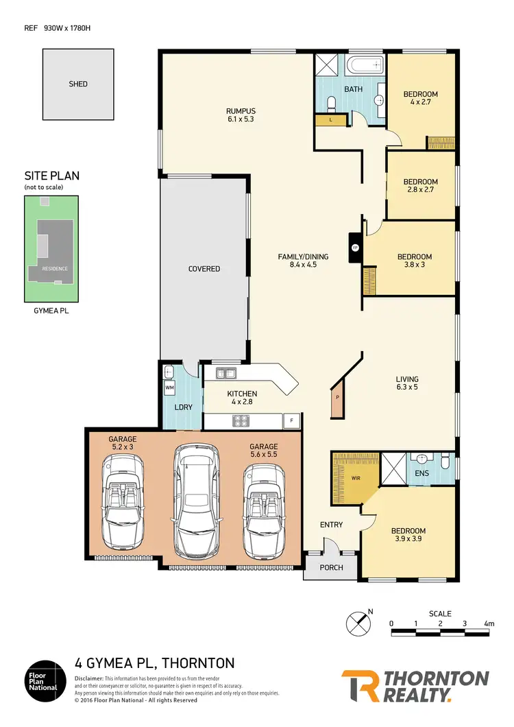 Floorplan of Homely house listing, 4 Gymea Place, Thornton NSW 2322