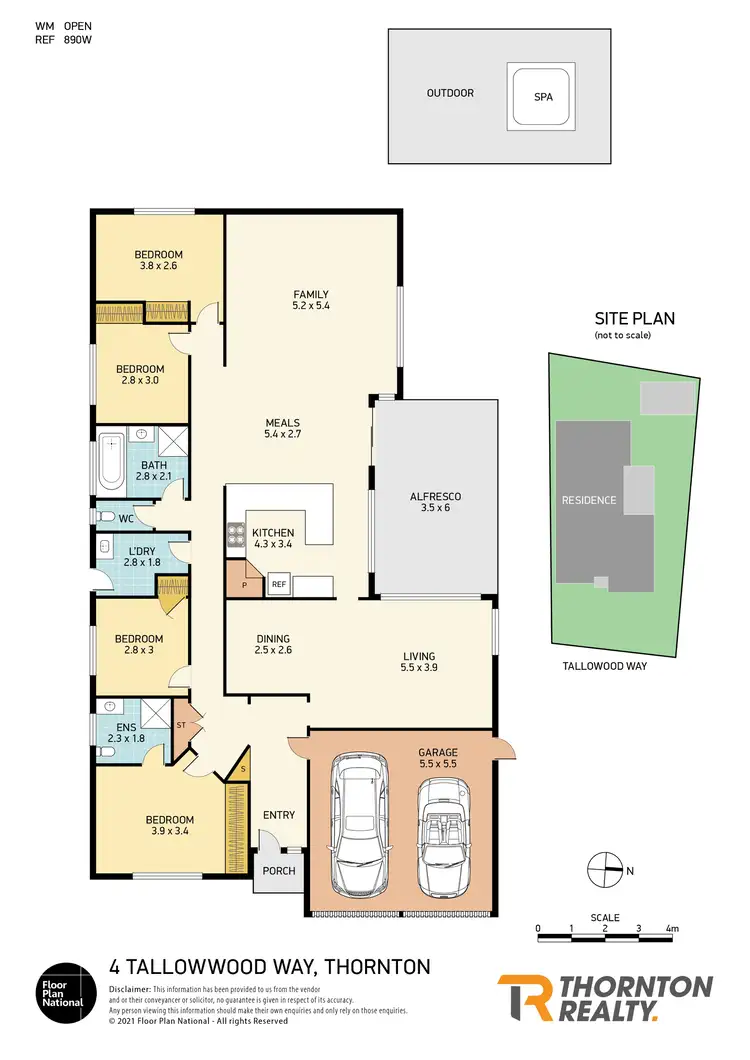 Floorplan of Homely house listing, 4 Tallowwood Way, Thornton NSW 2322