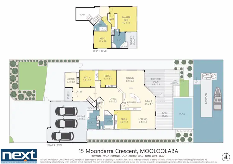 Floorplan of Homely house listing, 15 Moondarra Crescent, Mooloolaba QLD 4557