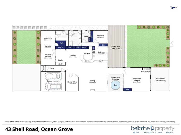 Floorplan of Homely house listing, 43 Shell Road, Ocean Grove VIC 3226