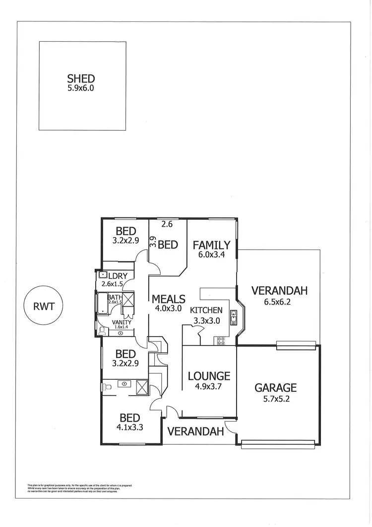Floorplan of Homely house listing, 6E Campbell Close, Murray Bridge SA 5253