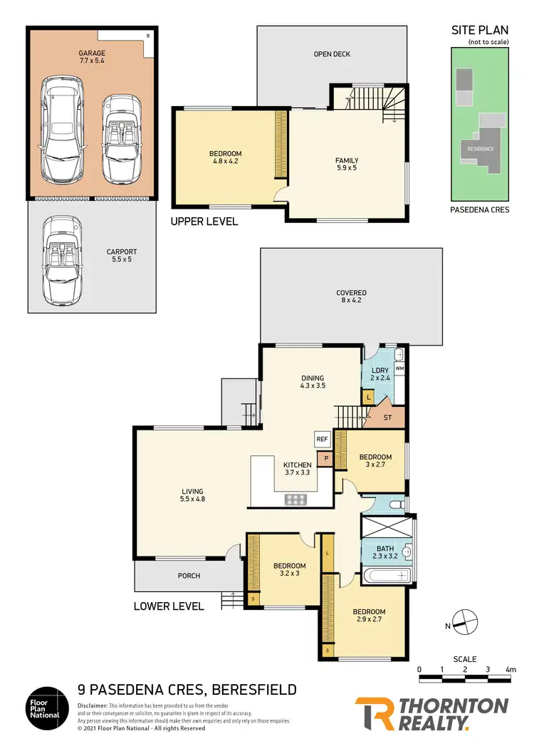 Floorplan of Homely house listing, 21 Pasedena Crescent, Beresfield NSW 2322
