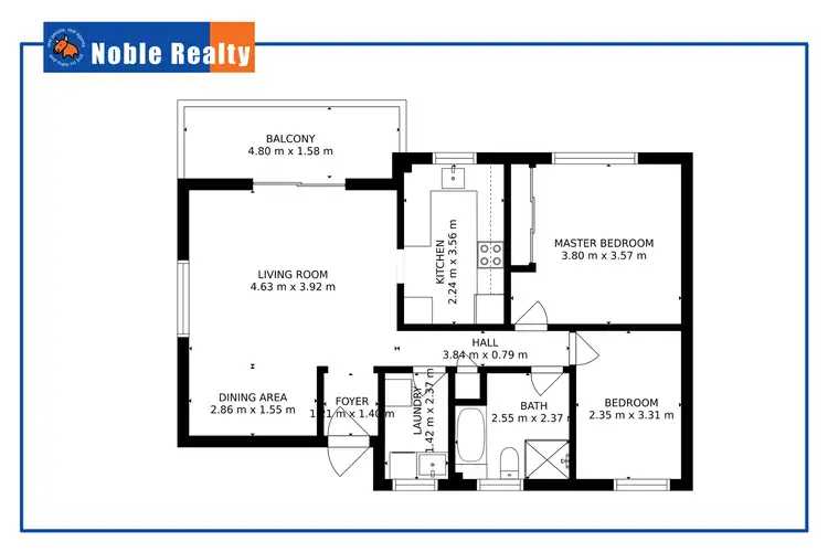 Floorplan of Homely unit listing, 16/106-108 Little Street, Forster NSW 2428