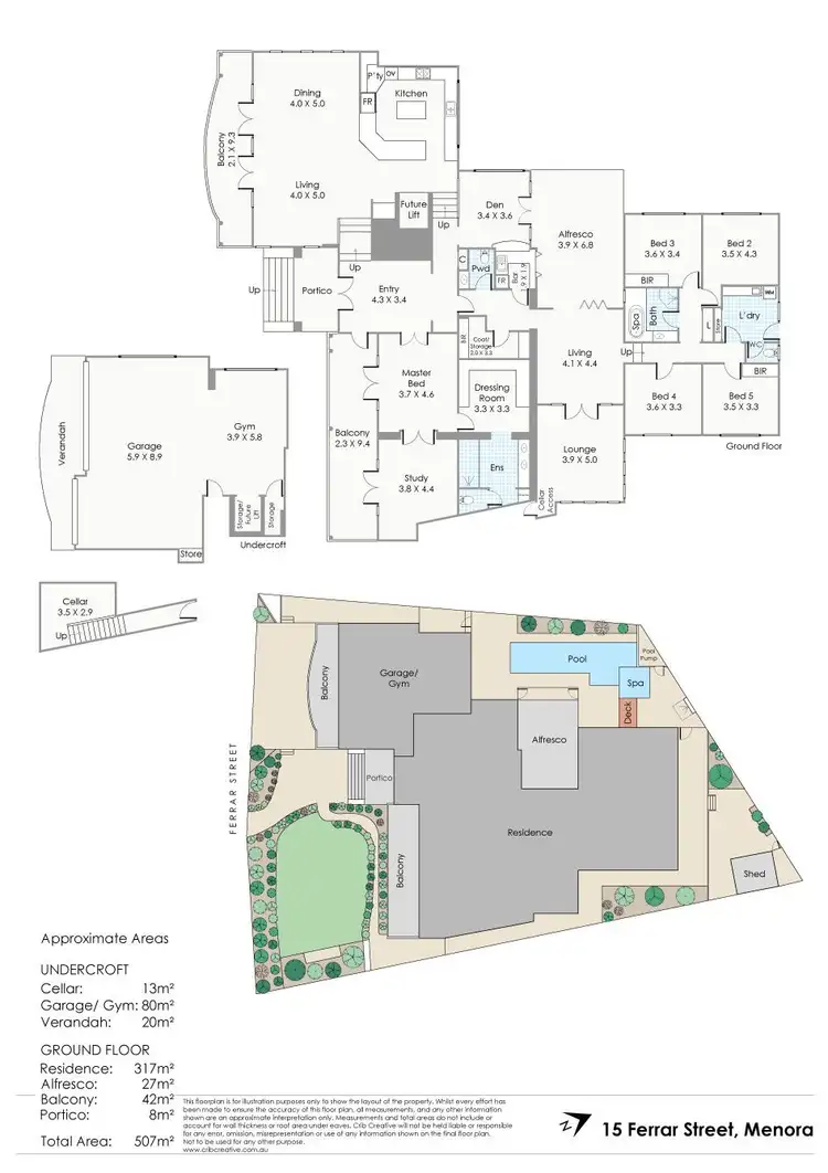 Floorplan of Homely house listing, 15 Ferrar Street, Menora WA 6050