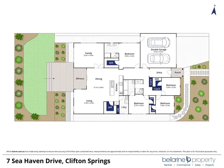 Floorplan of Homely house listing, 7 Sea Haven Drive, Clifton Springs VIC 3222