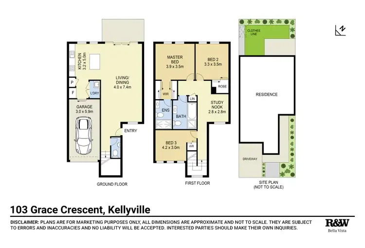Floorplan of Homely townhouse listing, 103 Grace Crescent, Kellyville NSW 2155