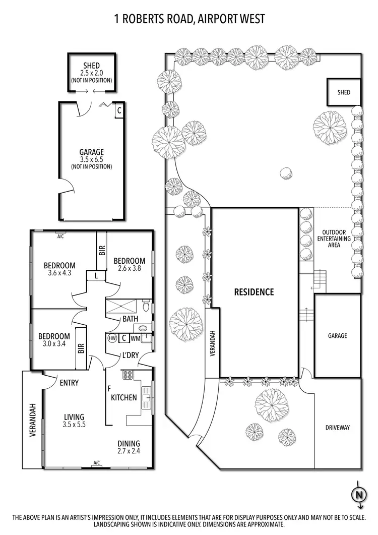 Floorplan of Homely house listing, 1 Roberts Road, Airport West VIC 3042